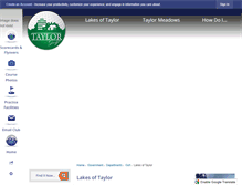 Tablet Screenshot of lakesoftaylorgolf.com